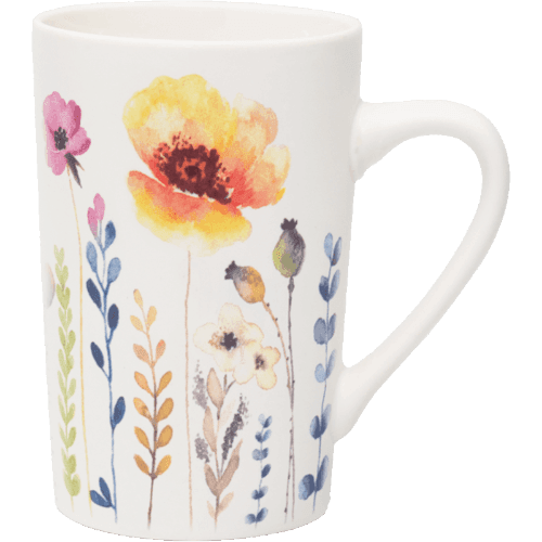 Effects Porcelain Floral Mug