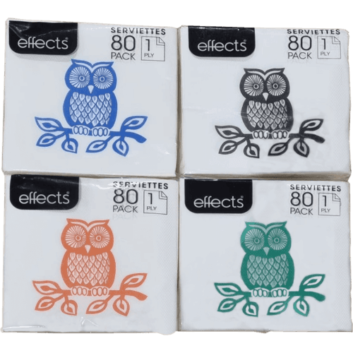 Effects Printed Serviettes 80 pack