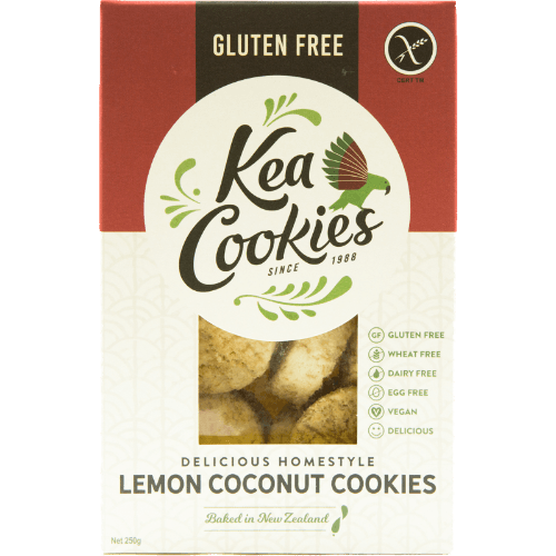 Kea Cookies Gluten Free Vegan Delicious Homestyle Lemon Coconut Cookies