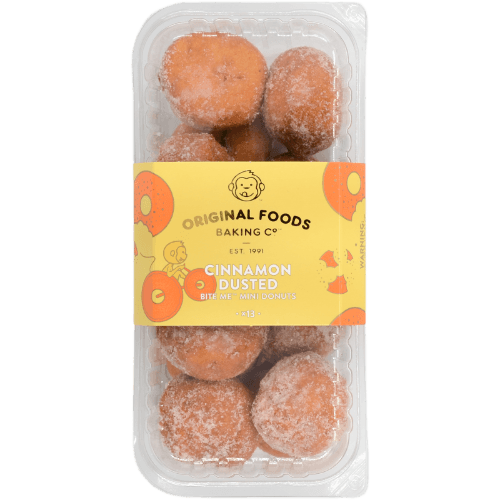 Original Foods Baking Co Cinnamon Dusted Mini Donuts