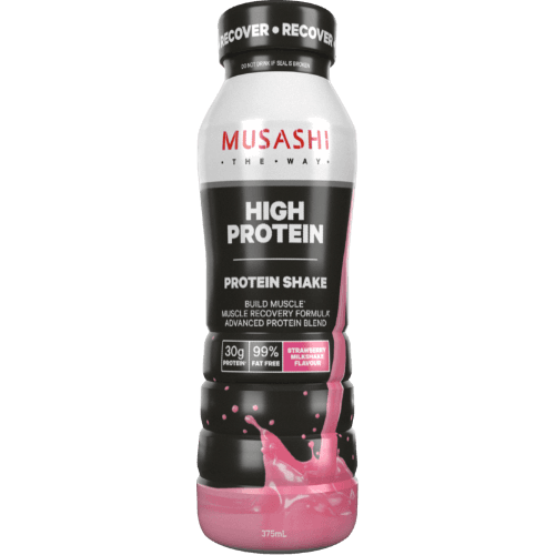 Musashi Strawberry Milkshake Flavour High Protein Milk Drink