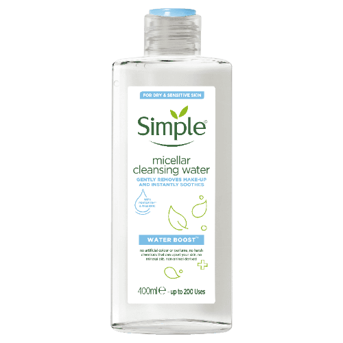 Simple Sensitive Skin Experts Water Boost Micellar Cleansing Water