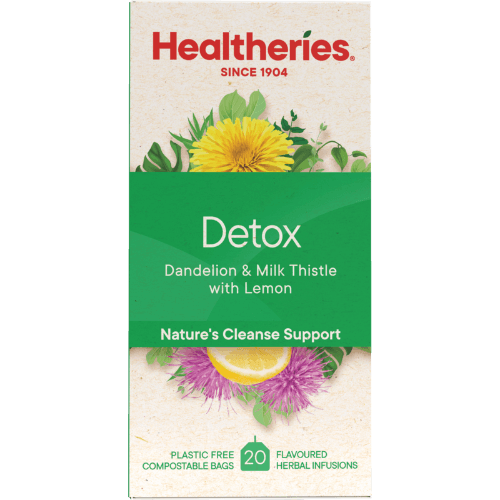 Healtheries Detox Dandelion & Milk Thistle With Lemon Tea Bags