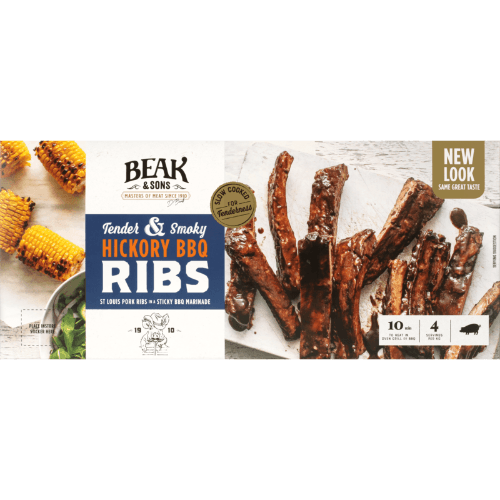Beak & Sons Tender & Smoky Hickory BBQ Pork Ribs