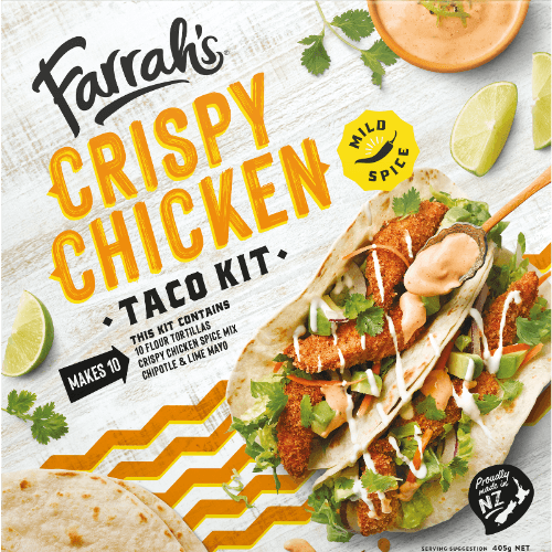 Farrah's Crispy Chicken Mild Spice Taco Kit