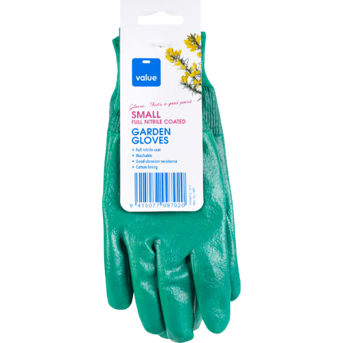 Value Small Full Nitrile Coated Garden Gloves