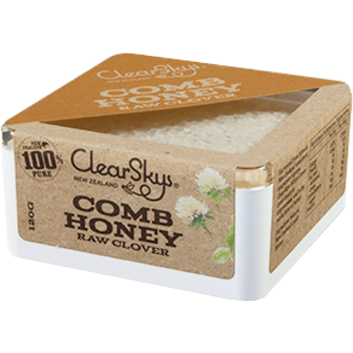 Clearskys Raw Clover Comb Honey
