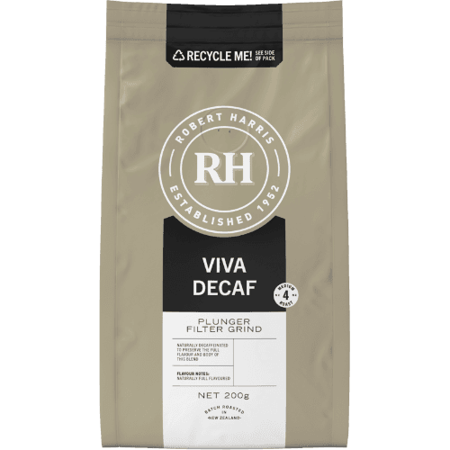 Robert Harris Viva Decaf Plunger Filter Grind 100% Arabica Fresh Coffee