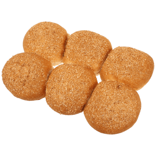 Round Wholemeal Rolls 6 pack
