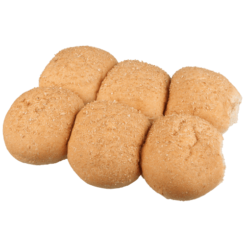 Round Wholemeal Rolls 6 pack