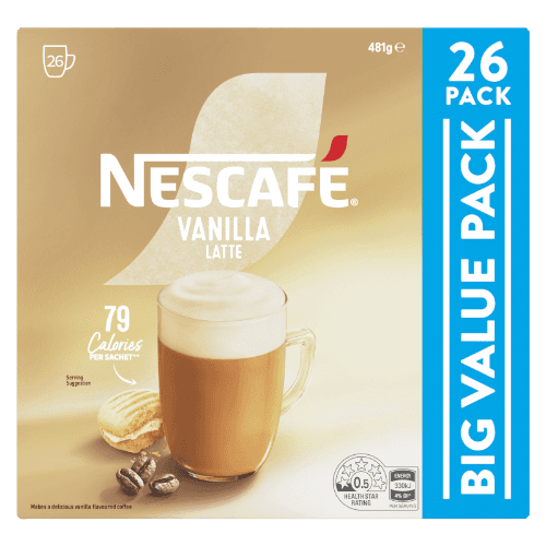 Nescafe Vanilla Latte Coffee Sachets