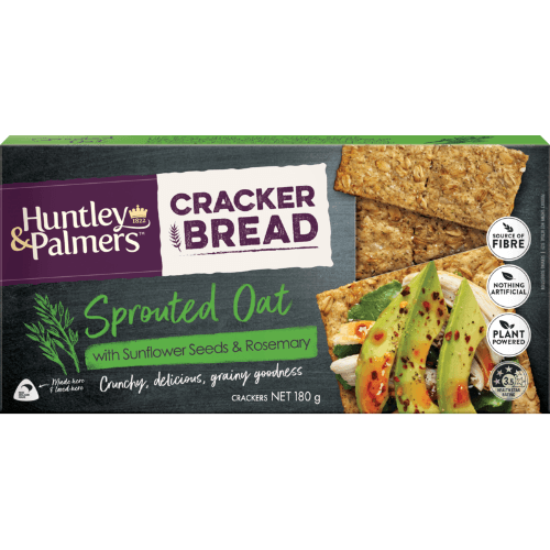 Huntley & Palmers Sprouted Oat Sunflower Seeds & Rosemary Cracker Bread
