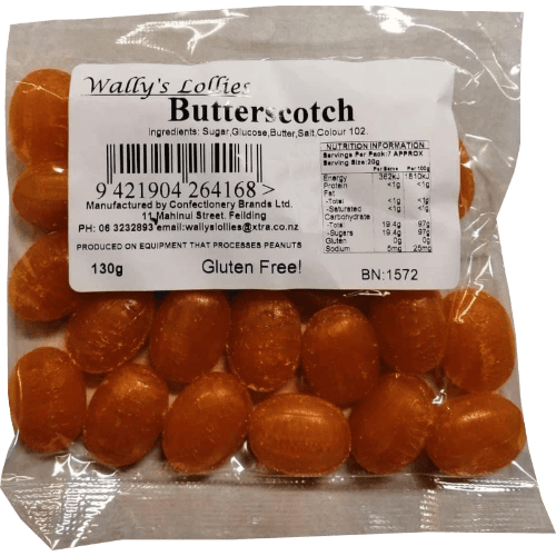 Wally's Lollies Butterscotch