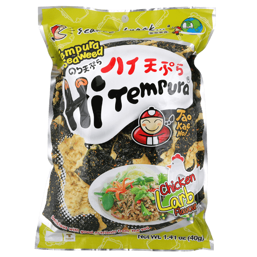 Tao Kae Noi Chicken Larb Tempura Seaweed Snacks