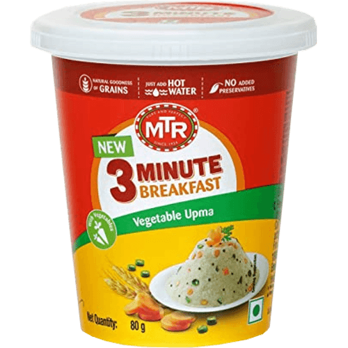 MTR Vegetable Upma 3 Minute Breakfast Semolina Porridge