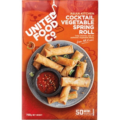 United Food Co Asian Kitchen Cocktail Vegetable Spring Roll