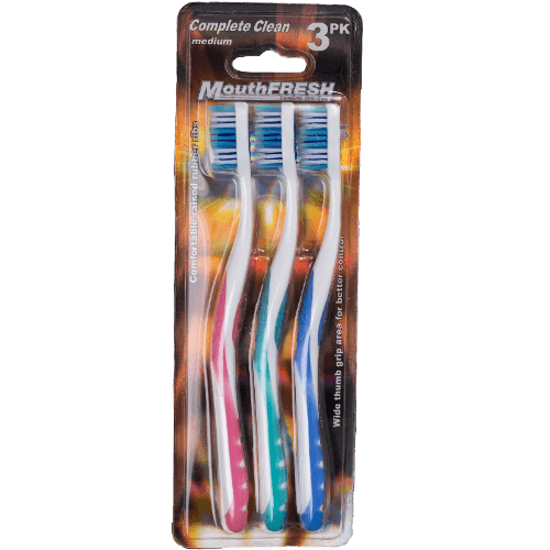 Mouthfresh Complete Clean Medium Toothbrush 3 pack