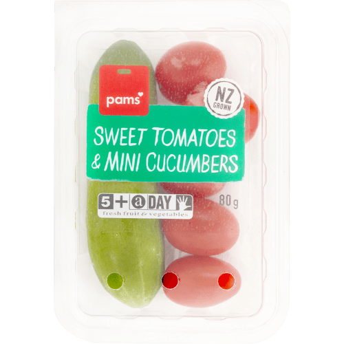 Pams Sweet Tomatoes & Mini Cucumbers 80 g