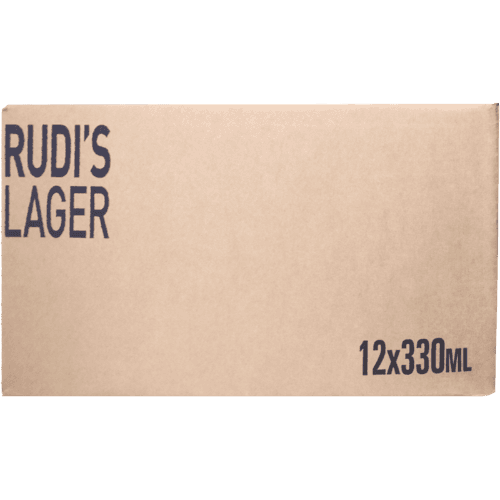 Rudi's Beer Lager Cans 12 × 330 mL