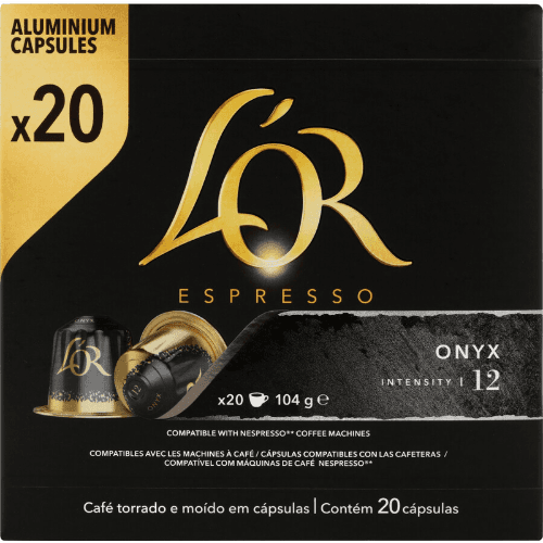 L'OR Onyx Intensity 12 Coffee Capsules