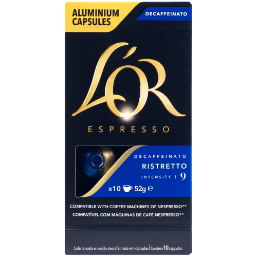L'OR Decaffeinato Ristretto Intensity 9 Coffee Capsules