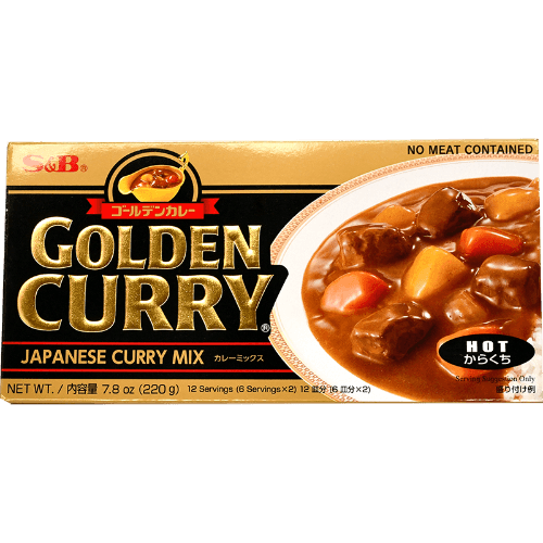 S&B Golden Curry Japanese Roux Hot