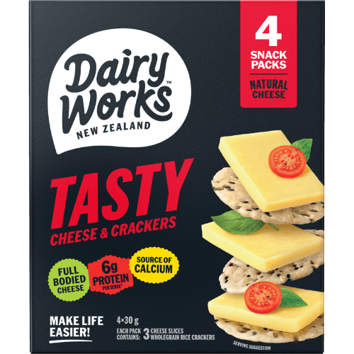Dairyworks Tasty Natural Cheese & Rice Crackers