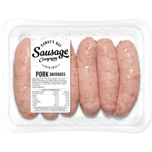 Hawkes Bay Sausage Company Pure Pork Sausages