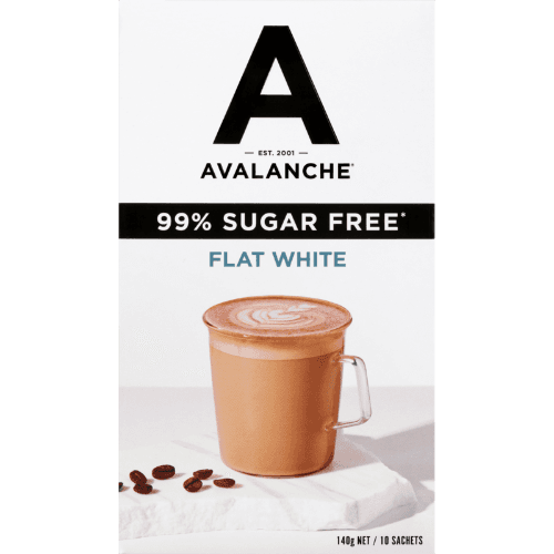 Avalanche 99% Sugar Free Flat White Coffee Sticks