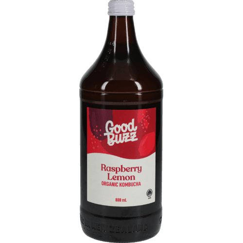 Good Buzz Raspberry Lemon Organic Kombucha