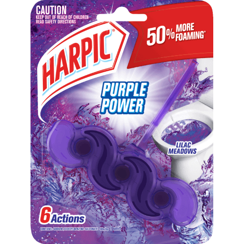 Harpic Purple Lilac Meadows Toilet Bowl Cleaner