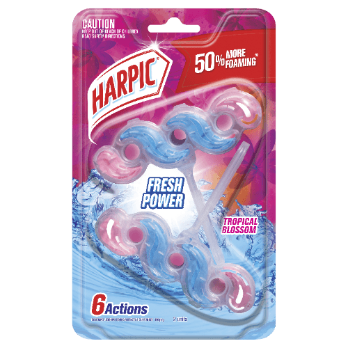 Harpic Fresh Power Tropical Blossom Toilet Block Cleaner