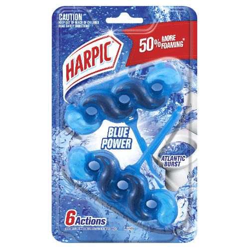 Harpic Blue Power Atlantic Burst Toilet Block Cleaner