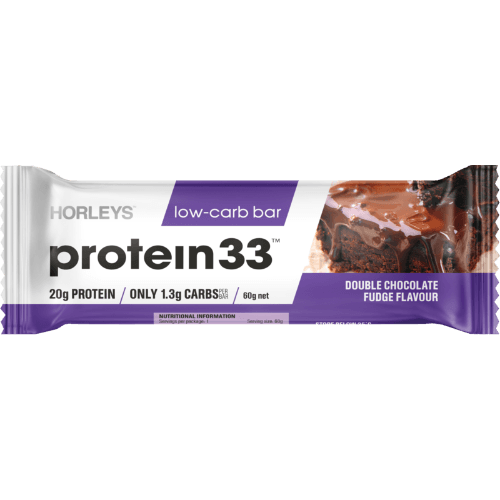 Horleys Protein 33 Low Carb Double Chocolate Fudge Bar 60 g