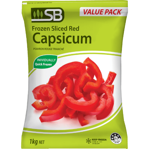 SB Red Sliced Capsicum