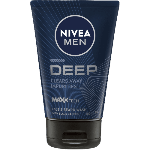 Nivea Men Deep Clears Away Impurities Face & Beard Wash