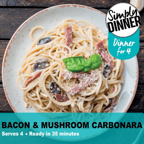 Simply Dinner Bacon & Mushroom Carbonara