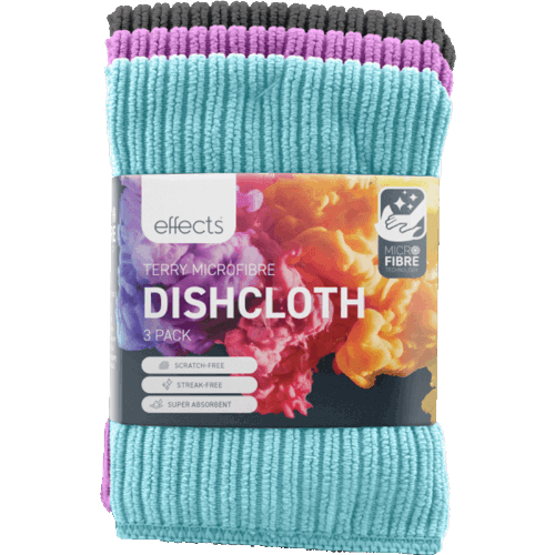 Effects Terry Microfibre Dish Cloth