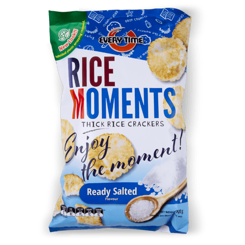 Everytime Rice Moments Ready Salted Thick Rice Crackers