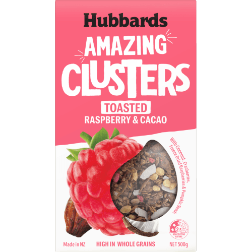 Hubbards Toasted Raspberry & Cacao Amazing Clusters