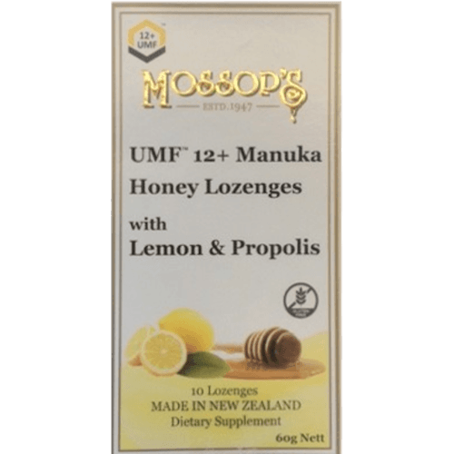 Mossop's UMF 12+ Manuka Honey Lozenges with Lemon & Propolis