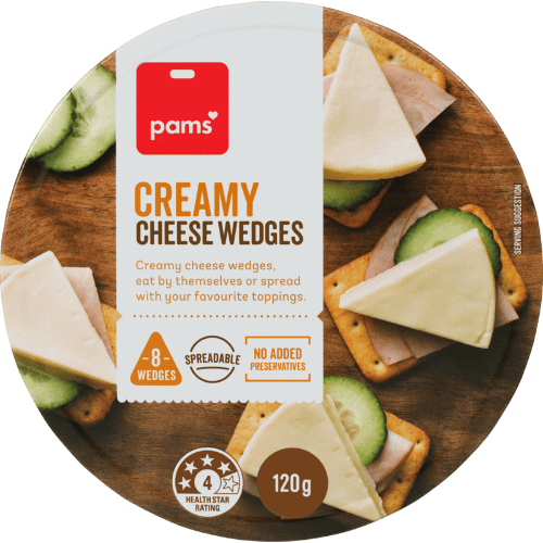 Pams Creamy Cheese Wedges