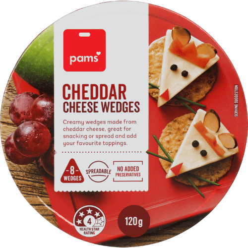 Pams Cheddar Cheese Wedges