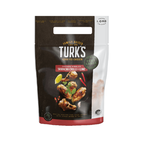 Turk's Free Range Sriracha Chilli & Lime Chicken Nibbles