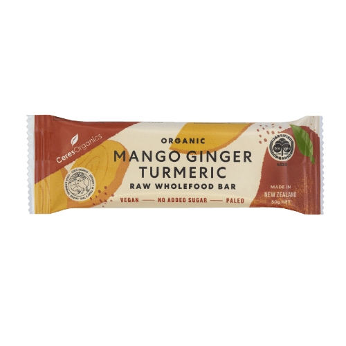Ceres Organics Organic Mango Ginger & Turmeric Raw Wholefood Bar