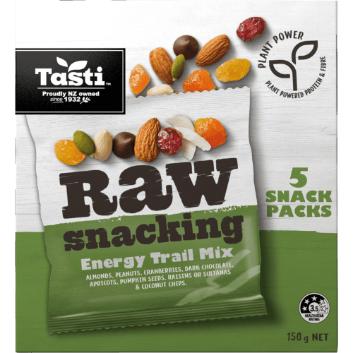 Tasti Raw Snacking Energy Trail Mix Snack Packs