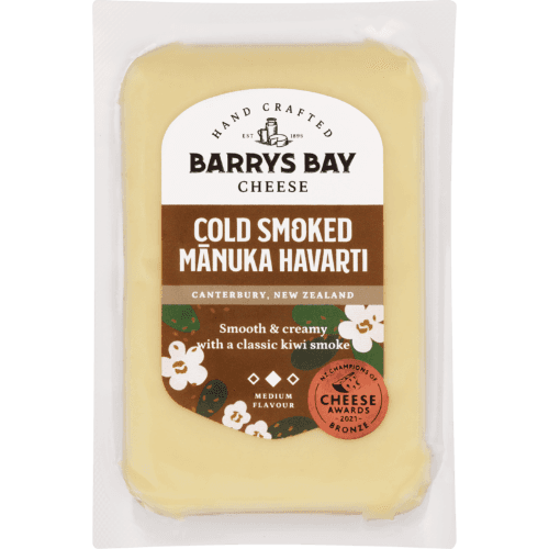 Barrys Bay Cold Smoked Manuka Havarti Cheese