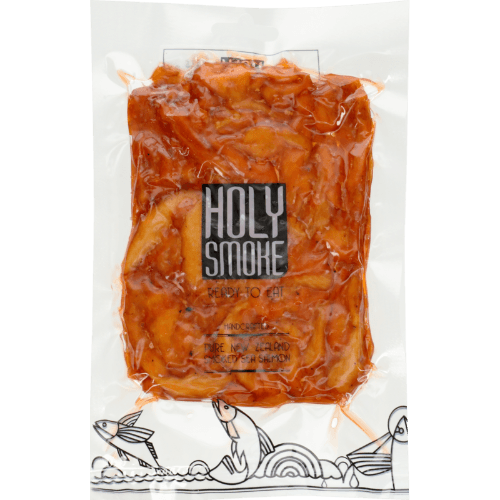 Holy Smoke Hot Block Flamed Smoked Salmon 140 g