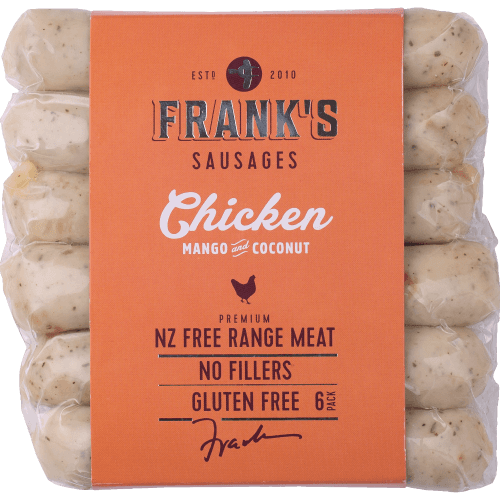 Frank's Sausages Chicken Mango & Coconut Sausages