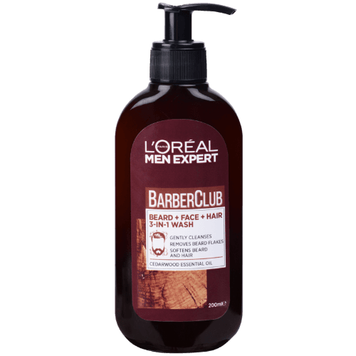 L'Oreal Paris Men Expert Barber Club 3 In 1 Beard + Face + Hair Wash